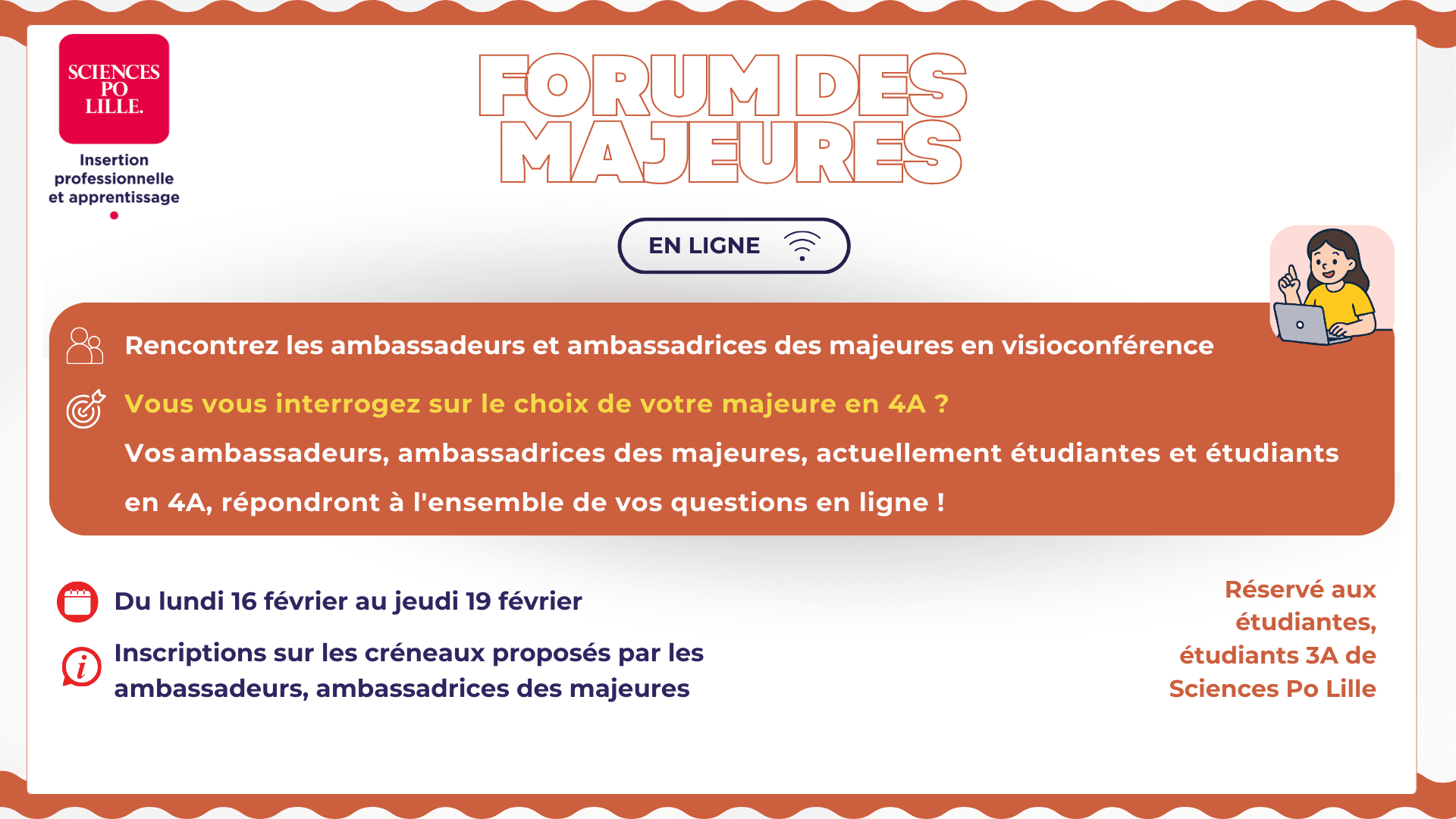 [Étudiants 3A] Replays disponibles ! Forum des majeures - Échangez avec les ambassadeurs et ambassadrices des majeures en ligne