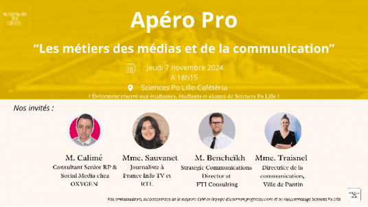 [Apéro pro] Majeure Communication & Médias - CEM