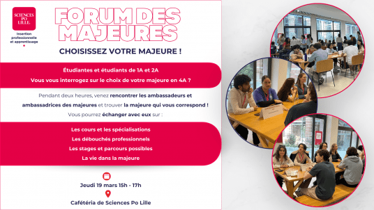Forum des majeures : Rencontrez les ambassadeurs et ambassadrices des majeures !